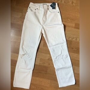 Abercrombie & Fitch Ankle Straight Ultra High Rise